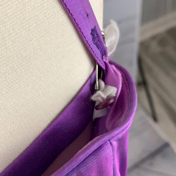 Jessica McClintock vintage purple tulle prom - Picture 4 of 4